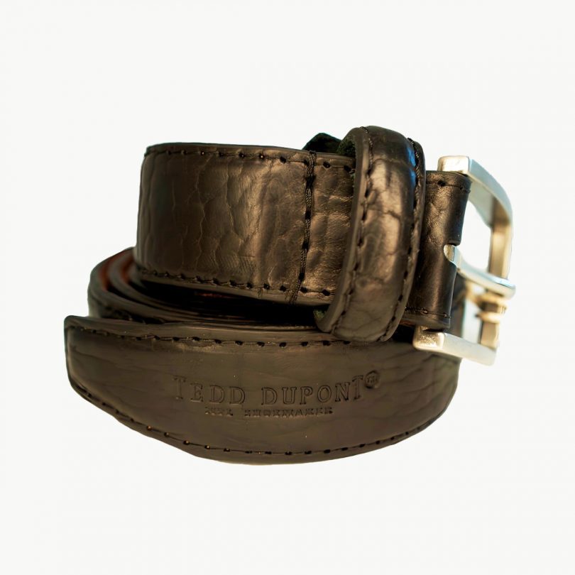 Leather belt - Essential Cognac - Image 7
